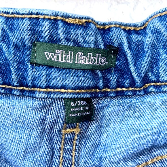 Wild Fable Women's Jeans Super High Rise Wide Leg Cropped Jeans - Picture 11 of 11